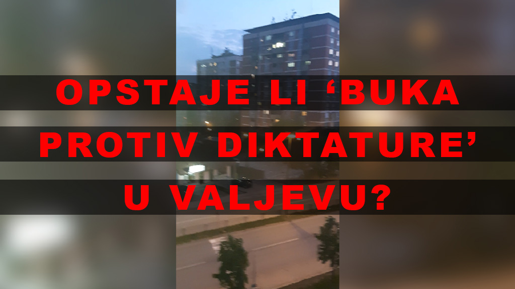 Opstaje li “buka protiv diktature” u Valjevu, a da li ima i kontra reakcija, saznajemo uz podršku građana